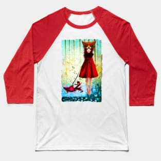 Curious Red - The Dark Inker Baseball T-Shirt